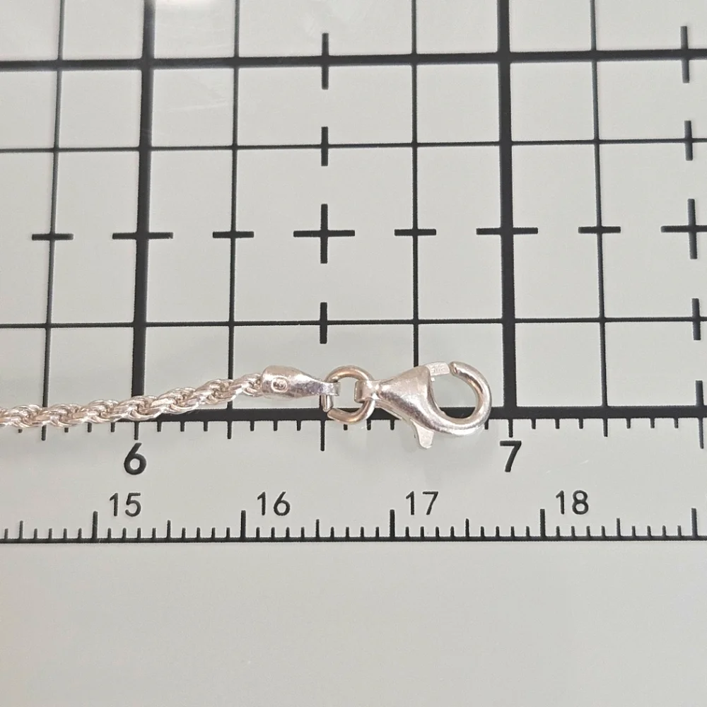 925 Italy Rope Chain 6 3/4